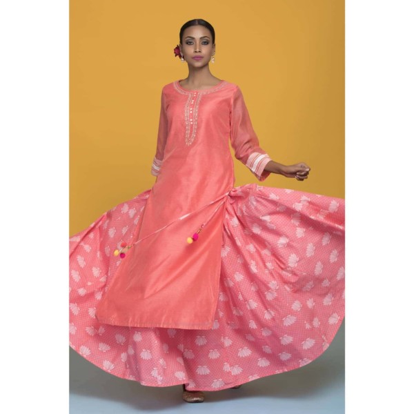 Image for Banarasi Chanderi Kurta Skirt Lookbook 2