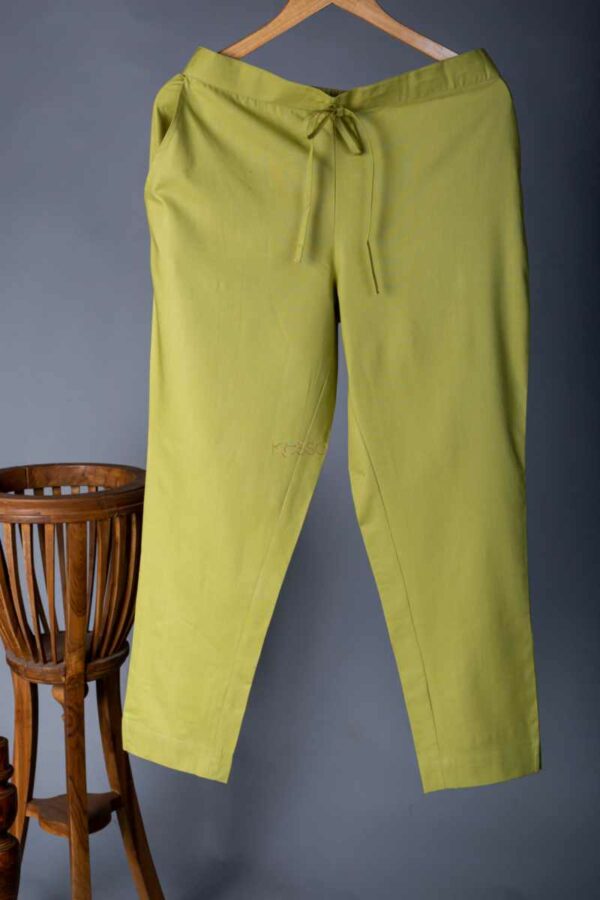 Image for Kessa Wsp01 Cotton Pants With Pocket Algae Green Featured