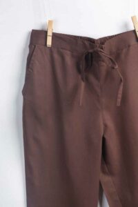 Image for Kessa Wsp01 Cotton Pants With Pocket D Brown Featured New