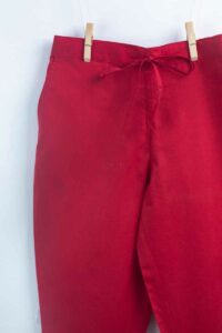 Image for Kessa Wsp01 Cotton Pants With Pocket Maroon Side New