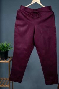Image for Kessa Wsp01 Cotton Pants With Pocket Wine Featured
