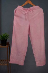 Image for Kessa Wsp02 Cotton Palazzo With Pocket Baby Pink Side