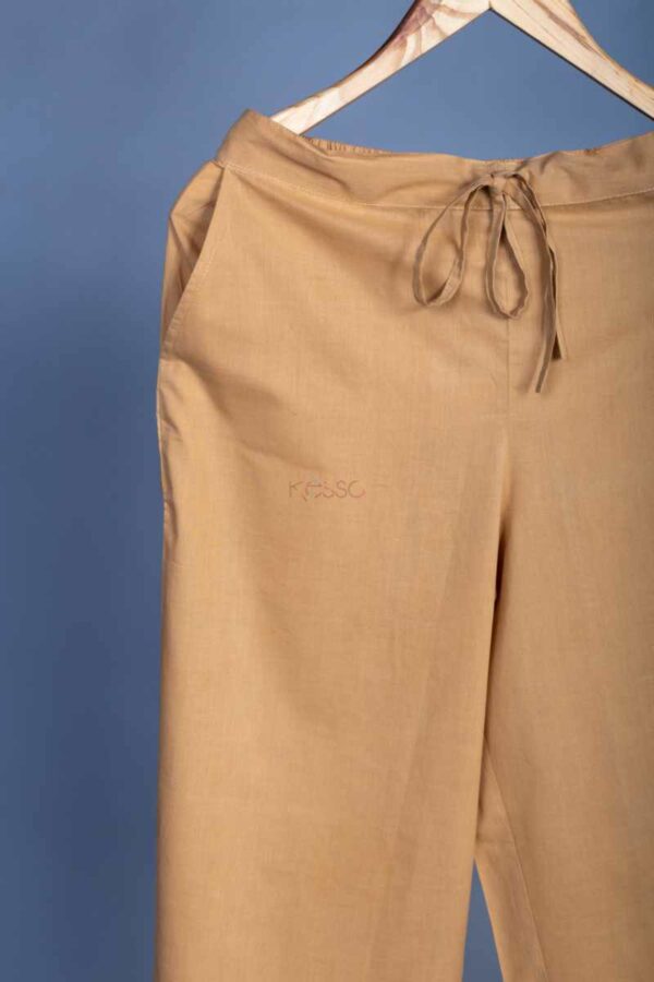 Image for Kessa Wsp02 Cotton Palazzo With Pocket Camel Featured
