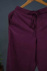 Image for Kessa Wsp02 Cotton Palazzo With Pocket Wine Front