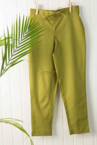 Image for Wsp01 Pants With Pocket Elasticated Waist Mehndi Green Featured