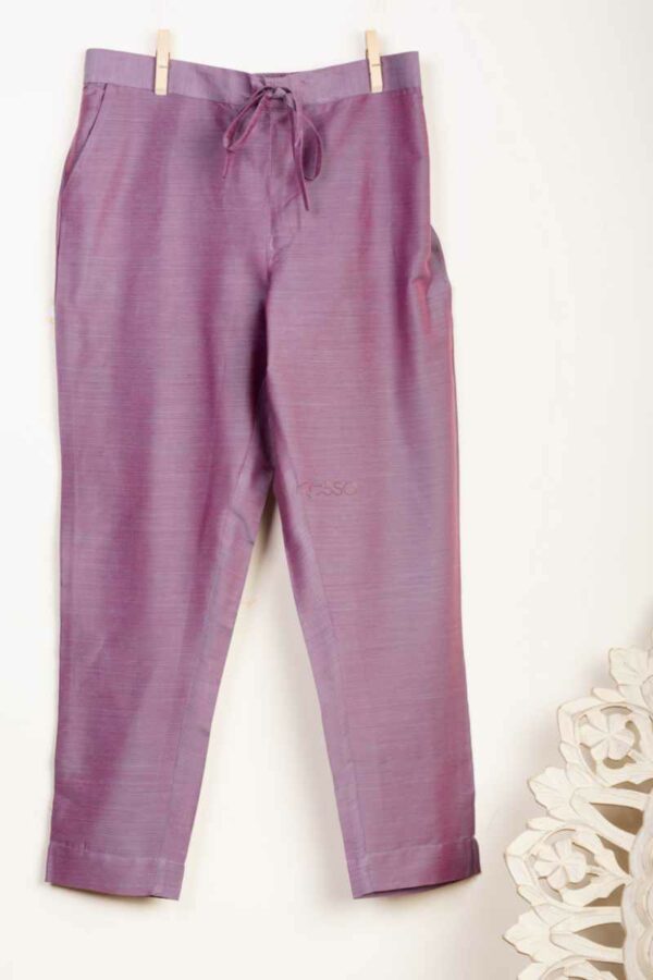 Image for Kessa Ws207p Cotton Silk Pants With Pocket Ash Side New