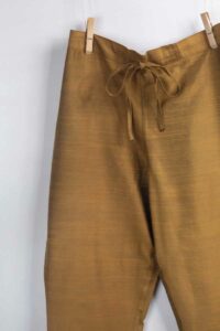 Image for Kessa Ws207p Cotton Silk Pants With Pocket Mehndi Green Featured Latest