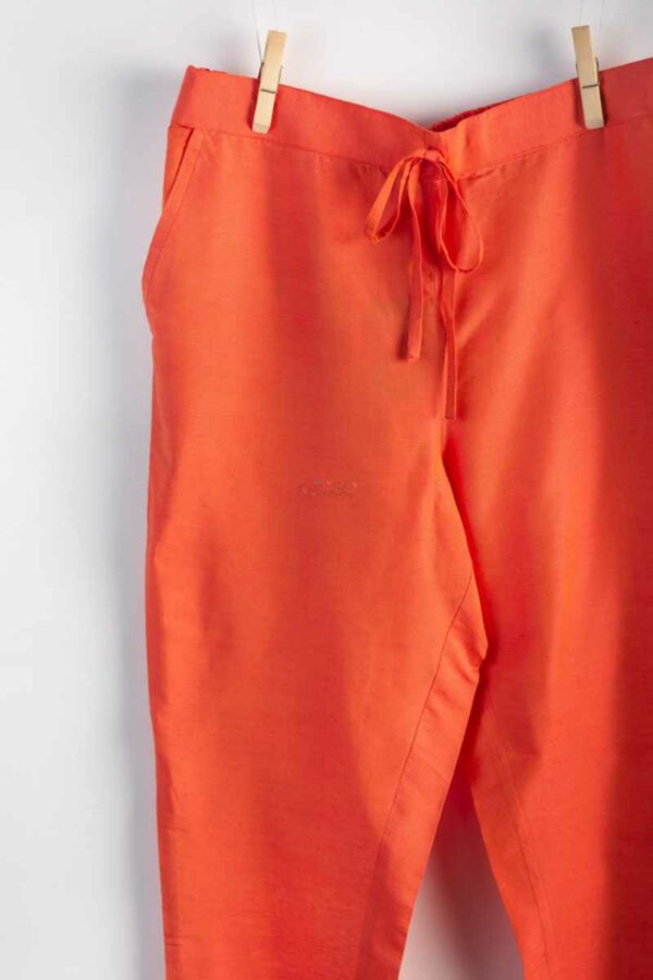 Image for Kessa Ws207p Cotton Silk Pants With Pocket Sindoori Front New