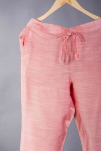 Image for Ws207p Cotton Silk Pants With Pocket Peach Front Latest