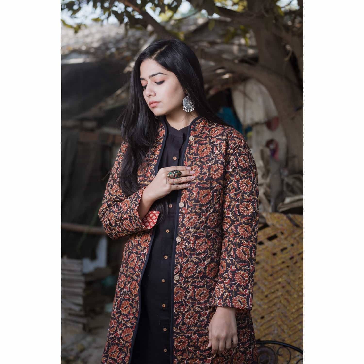 Ft Peacock Casual Wear Rayon Kurtis With Attached Jacket Collection - The  Ethnic World