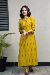 Image for Ws380 Mustard Kurta With Pant Front