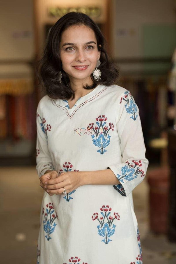 Image for Mughal Block Print Kurta Straight Fit Front Featured