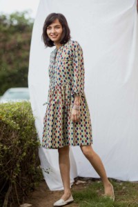 Image for Short Dimond Printed Dress