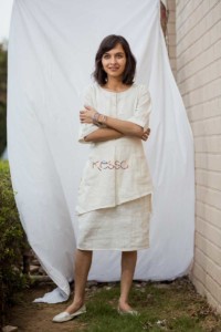 Image for White Linen Dress Front