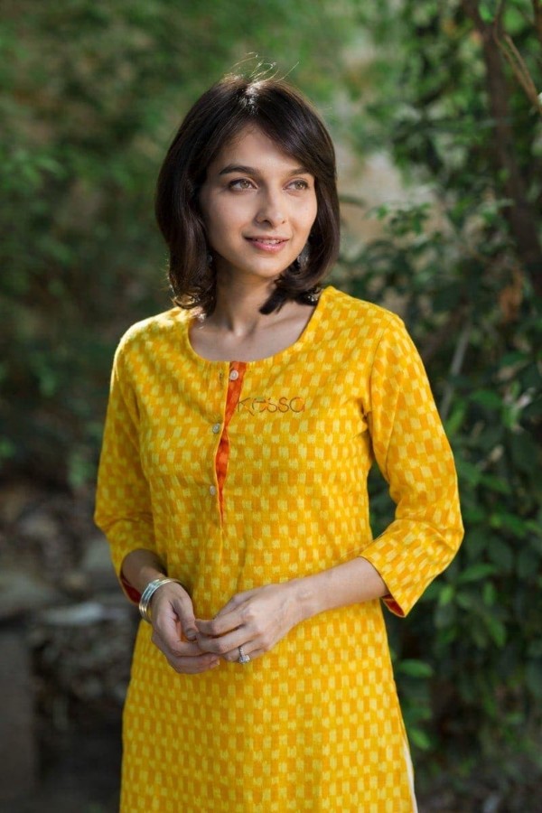 Image for Yellow Orange Daily Wear Kurta Featured