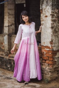 Image for Ombre Pink Purple Dress Side2