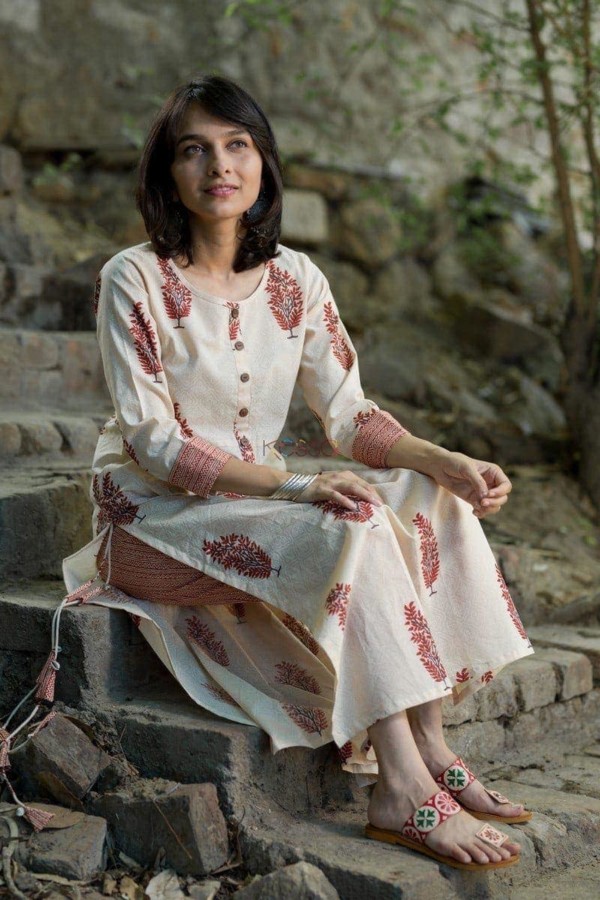 Image for Block Print Kurta With Printed Pants Featured
