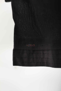 Image for Kessa Eapalazzo02 Pleated Palazzo With Pocket Elasticated Waist 1 Black Look