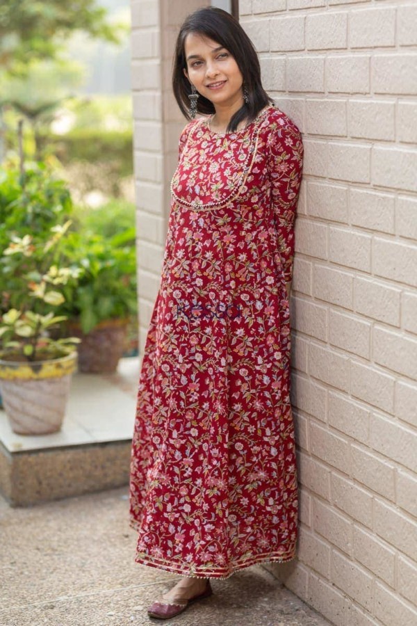 Image for Mexican Red Cotton Dress Featured