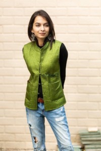 Image for Trendy Green Double Side Half Jacket Front Featured