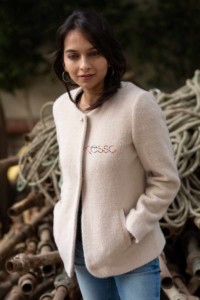 Image for Kessa Kj01 Silver Rust Woolen Coat Featured