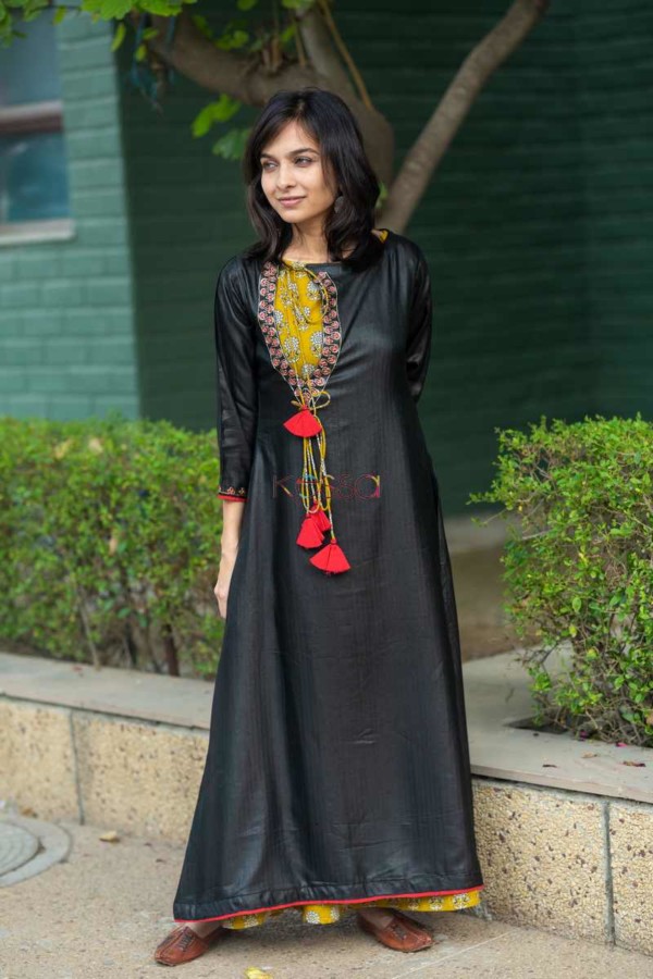 Image for Kessa Wa236aa Pashmina Double Layer Dress Front 2