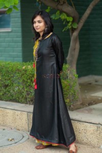 Image for Kessa Wa236aa Pashmina Double Layer Dress Side