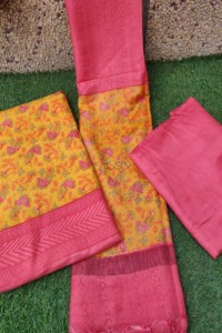 Image for Kessa Kusf03 Bourbon Pink Semi Pashmina Complete Suit Set Side