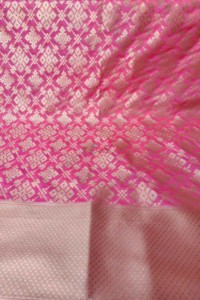 Image for Kessa Kudu50 Charm Pink Banarsi Jaal Dupatta Closeup