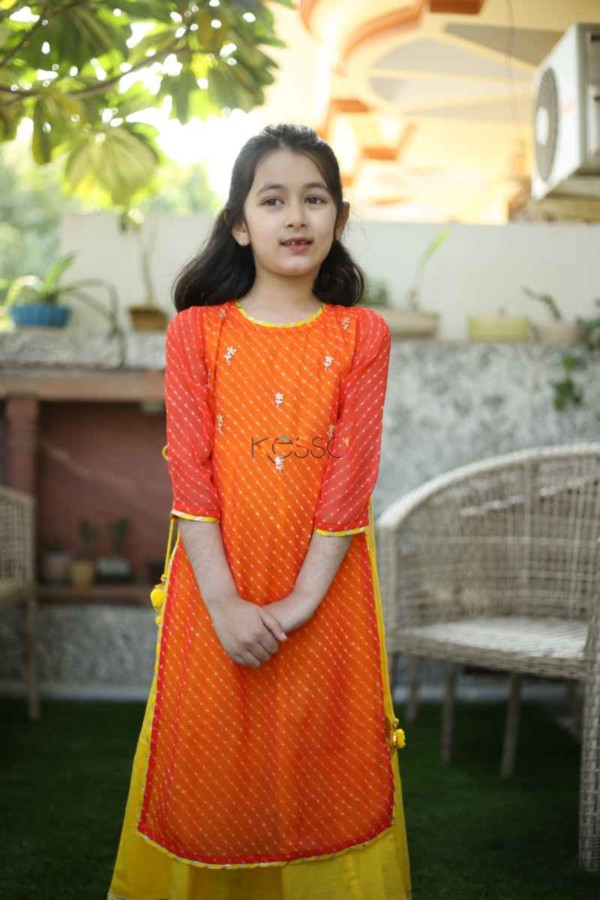 Image for Kessa Wsk34 Tango Lehriya Kids Dress Featured