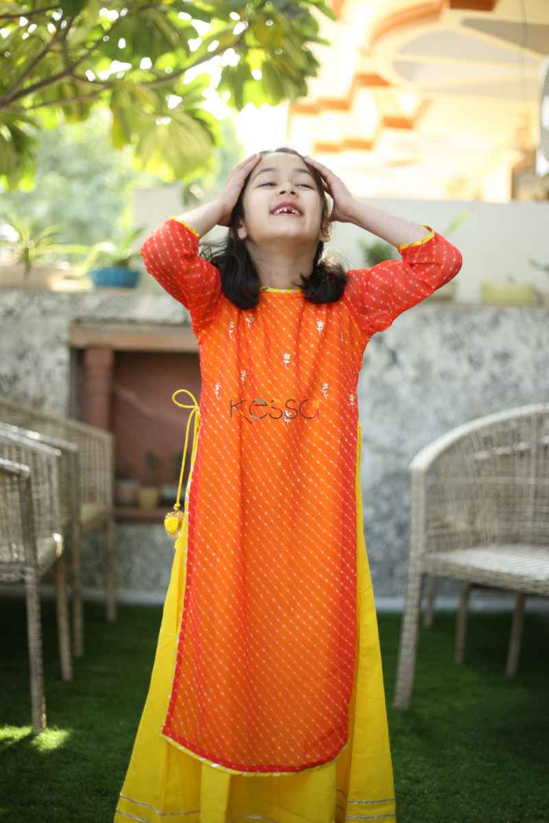 Multicolor Wedding Wear Kids Gown at Rs 1500 in Surat | ID: 17463064462