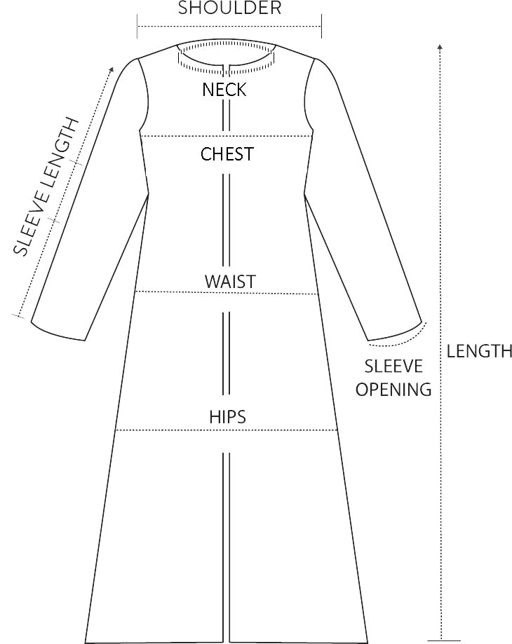 Full Jacket Size Chart New | Kessa