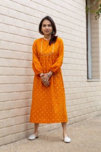 Image for Kessa Kc44 Bandhani Mirror Work Dress Featured