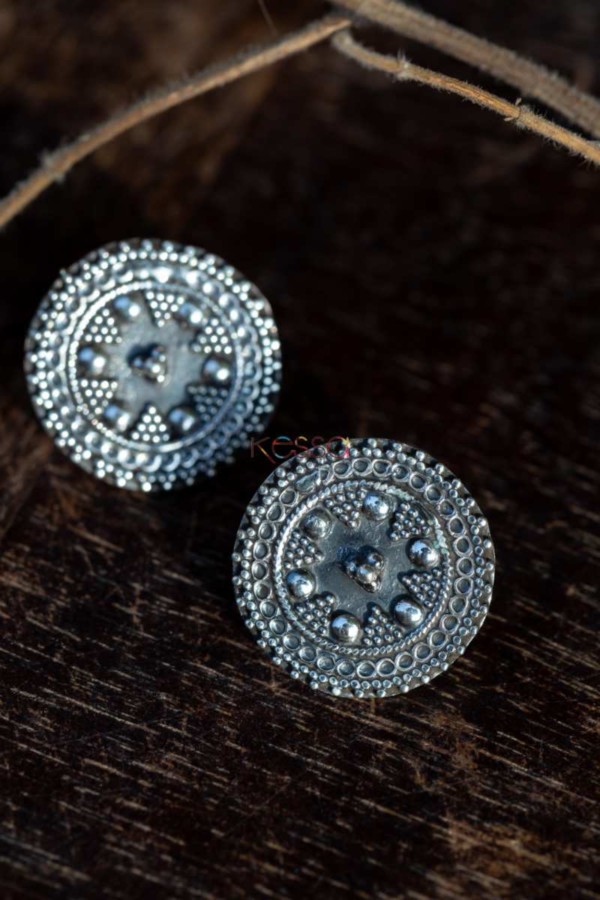 Image for Kessa Kt82 Silver Circle Studs Featured