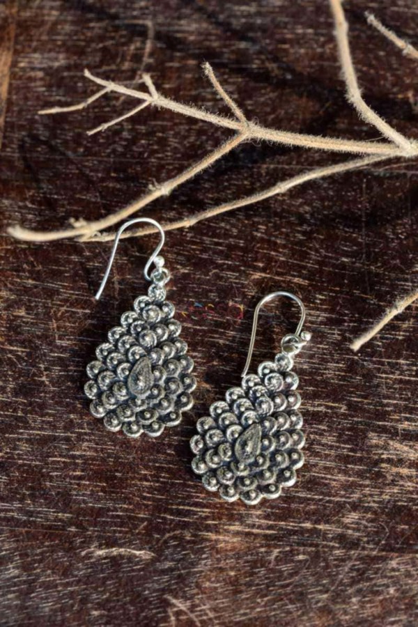 Image for Kessa Kt88 Silver Small Drop Earrings Front