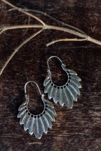 Image for Kessa Kt97 Silver Feather Earrings Featured