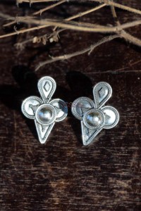 Image for Kt99 Silver Art Studs Front