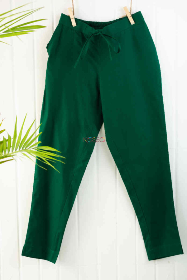 Image for Wsp01 Pants With Pocket Elasticated Waist Darkgreen Featured