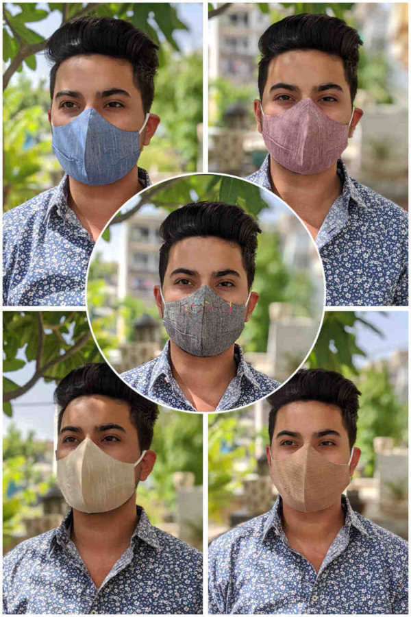 Image for Kessa Kfm04 Solid Face Mask Set Of 5 Featured