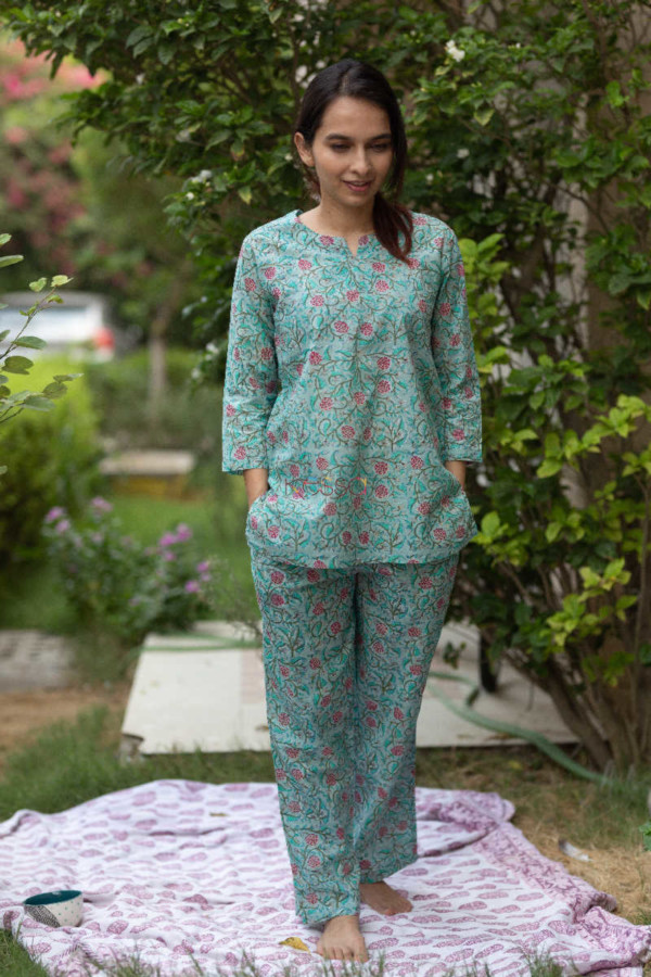 Image for Kessa Wsr97 Smalt Blue And Pink Jammie 1