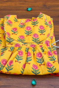 Image for Kessa Aj07 Brandy Punch Yellow Dress Closeup