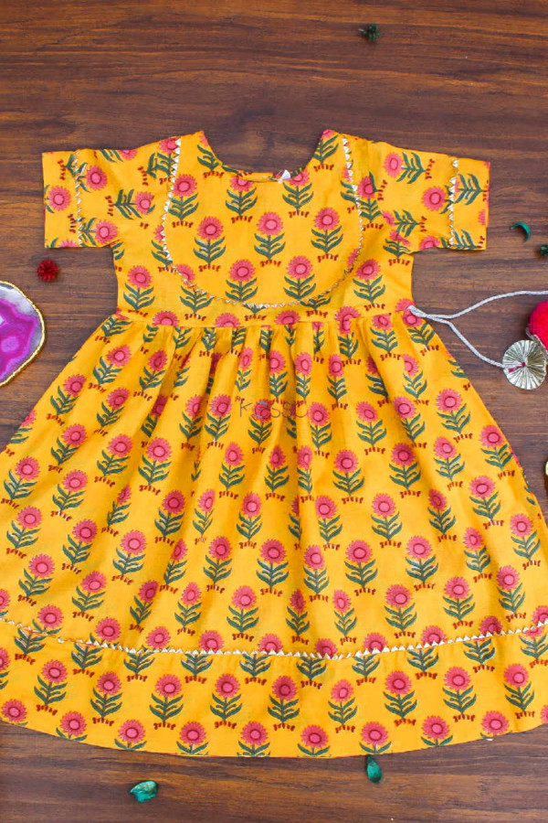 Image for Kessa Aj07 Brandy Punch Yellow Dress Featured