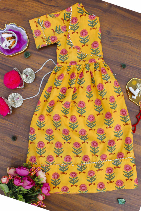 Image for Kessa Aj07 Brandy Punch Yellow Dress Look 1