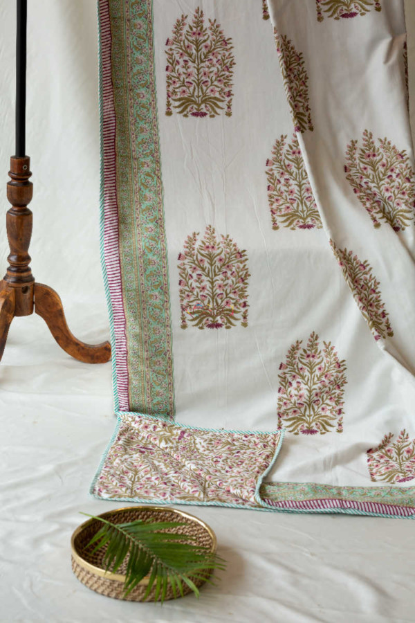 Image for Kessa Kad06 Santa Fe Mughal Print Double Bed Dohar 1 Featured