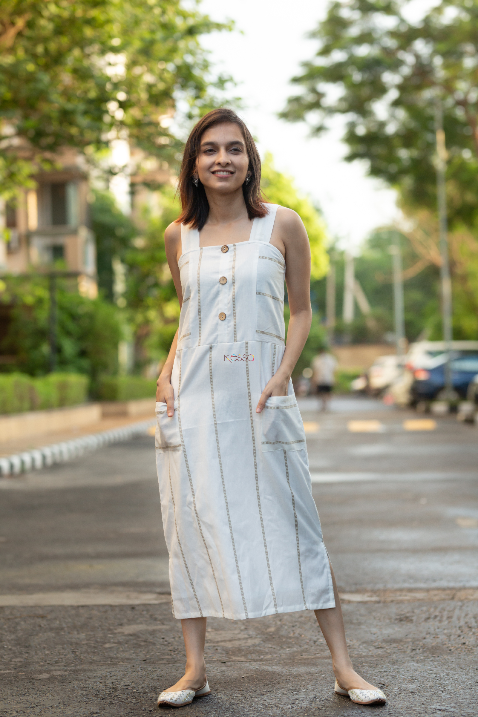 Bollywood Designer Partywear Readymade Strap Kurta Pants New White Salwar  Kameez | eBay