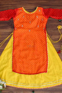 Image for Kessa Wsk34a Tango Lehriya Kids Dress