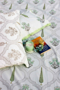 Image for Kessa Kpb09 Shades Green Bedsheet Two Pillow Covers 3
