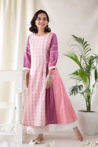 Image for Kessa Ws563 Azalea Charm Pink A Line Dress Featured