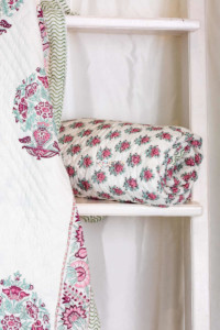 Image for Kessa Kaq47 Sinbad Blue And Pink Single Bed Quilt Look 1