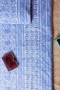 Image for Kessa Kjb02 San Marino Blue Bedsheet With Two Pillow Cover 3